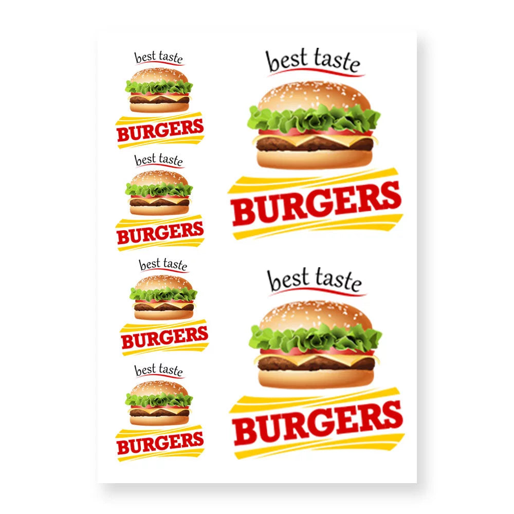 designs burger pour impression DTF