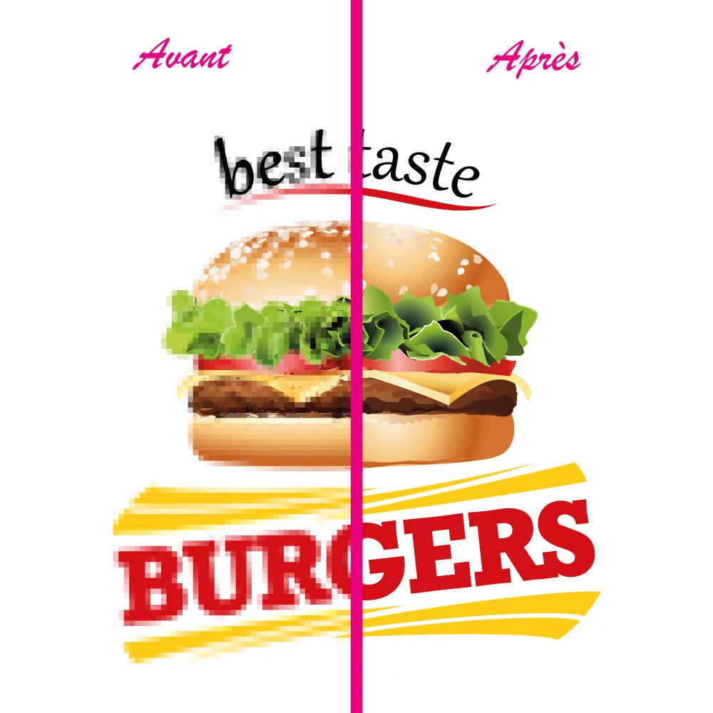 vectorisation d'une image de burger